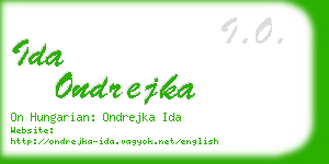 ida ondrejka business card